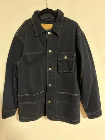 DOUBLE STEAL 커버올 워크 자켓 블랙 M