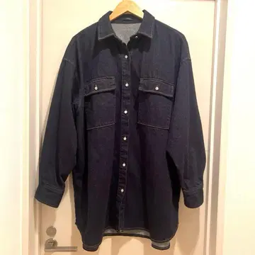 [ 새상품급 ] JEANASIS 데님 셔츠 자켓 ( F ) 다크 블루