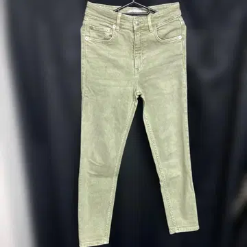 ZARA 라이트 그린 스키니 데님