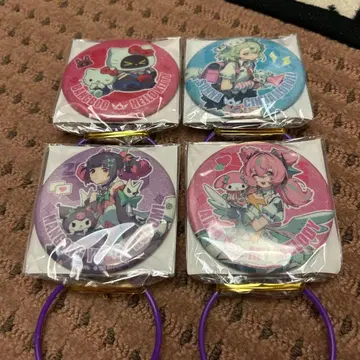 젠제로 x 산리오 캔뱃지 4종 컴프 세트 GiGO 한정판