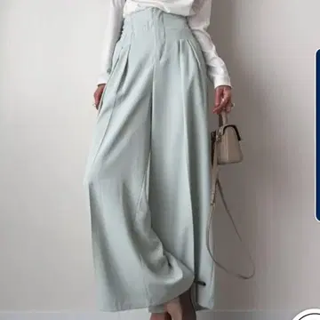 frifth 포켓 하이웨스트 슬랙스 팬츠 민트 그린 M 사이즈