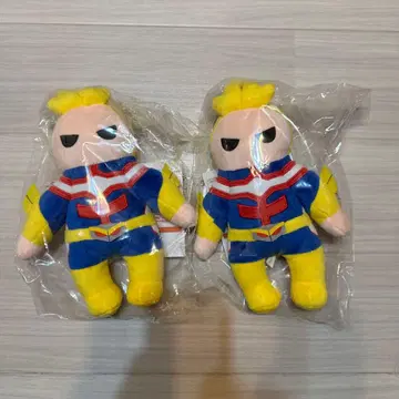 제일복권 히로아카 E상 올마이트 사운드 봉제 인형 2체 세트