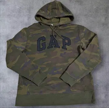 GAP 카모플라쥬 후드 부착 후드티