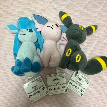 포켓몬 봉제 인형 세트 글레이시아 에브이 블래키