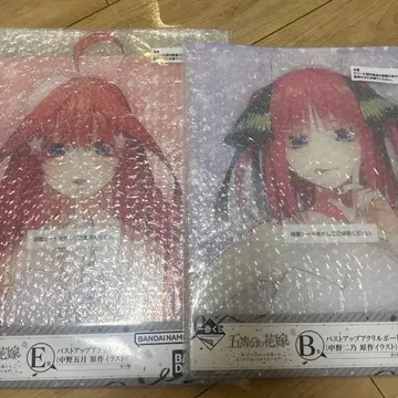 5등분의 신부 제일복권 아크릴 보드 2장 세트