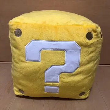 산에이 무역 슈퍼 마리오 쿠션 물음표 블록