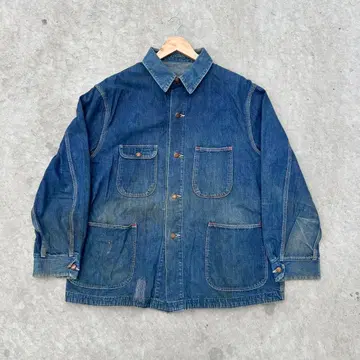 60s 블루 벨 데님 커버올 담요 없음