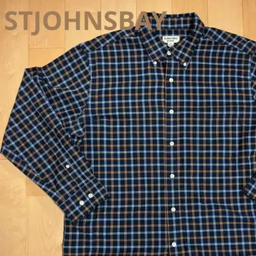 90s ST. JOHN'S BAY 세인트존스베이 체크 BD 셔츠