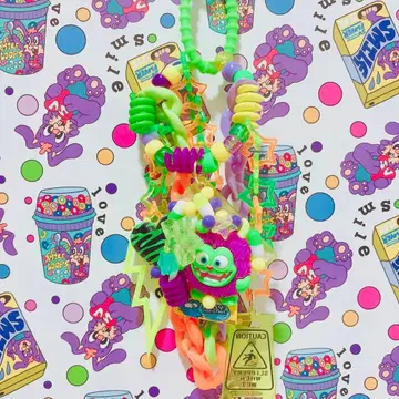 주렁주렁 키링 키링 헤이세이 하라주쿠 컬러풀 몬스터