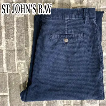 세인트 존스 베이 굵은 폭 코듀로이 팬츠 네이비 W30 L32 90s