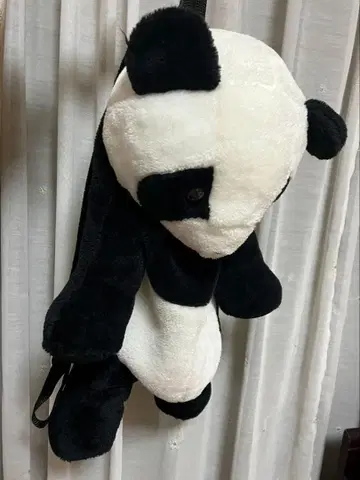 팬더 봉제 인형 백팩