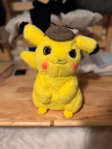 명탐정 피카츄 봉제 인형 약 30cm