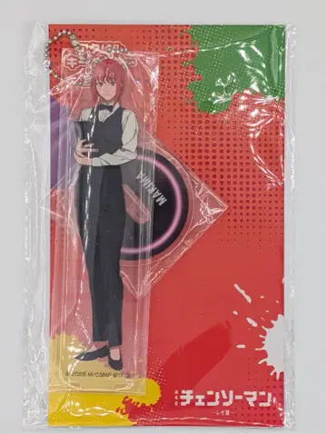 라운드원 한정판 체인소 맨 아크릴 스탠드 키링 마키마