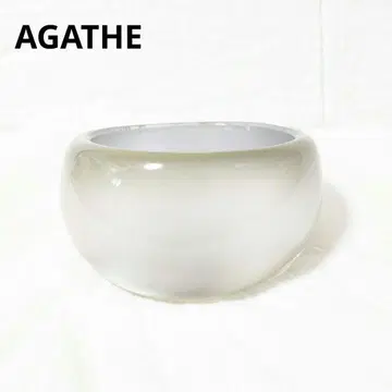 아가타 팔찌 뱅글 통통한 와이드 반지