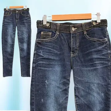 Praia 프라이아 스트레치 스키니 데님 팬츠 다크 네이비 25 S사이즈