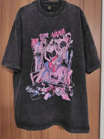 NANA 야자와 아이 빈티지 가공 티셔츠