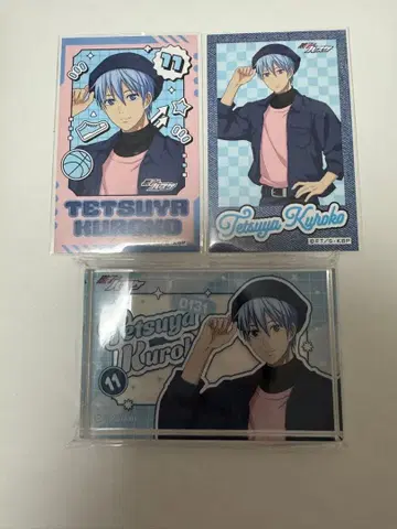 쿠로코의 농구 봄 색깔 패션 아크릴 블록 포토 카드 쿠로코 테츠야