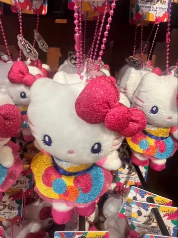 USJ 한정판 25th 키티 마스코트 키체인