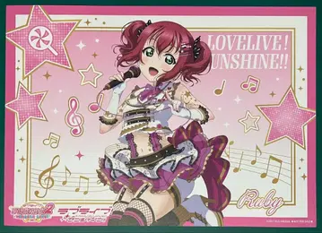 러브 라이브! 선샤인!! THE 캐릭터 CAFE 런치 매트 쿠로사와 루비