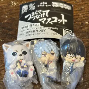 은혼 가챠가챠 볼체인 집게 연결 마스코트 긴토키 신파치 사다하루