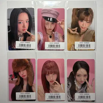 ive revive 소니뮤 혜택 트레이딩 카드 6종 컴프