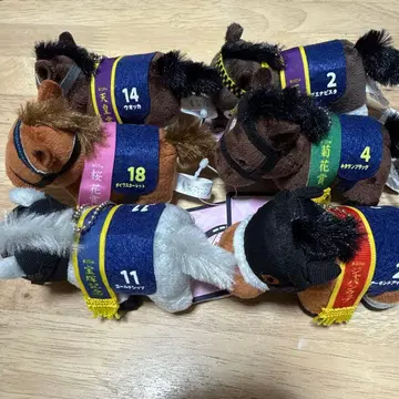 서러브레드 컬렉션 쁘띠 마스코트 볼체인 2 6종 세트