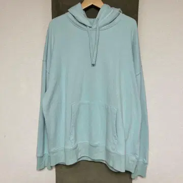 GAP 후드티 풀오버 터콰이즈 블루 남성용 여성용