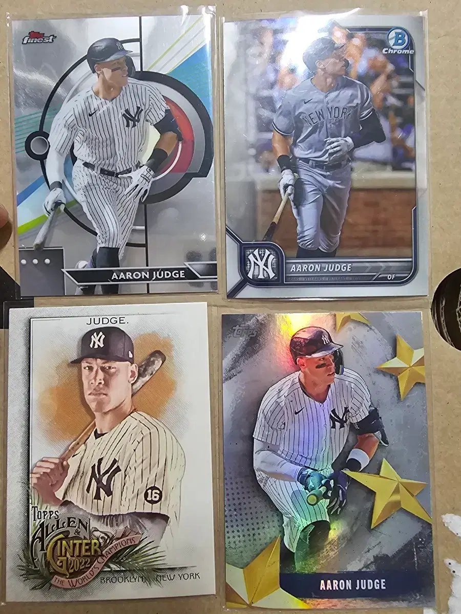 뉴욕 양키스 애런 저지 선수 카드 모음 (Topps/Bowman)