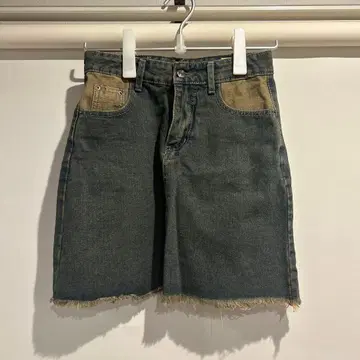 Honeypot 다크 그레이 데님 스커트