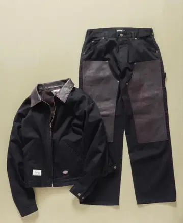 30 SCHOTT DICKIES LEATHER COMBI PAINTER