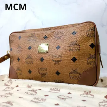 MCM MCM 세컨드 백 클러치백 비세토스 모노그램 브라운