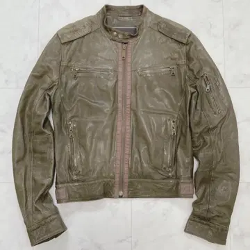 LEE 램 가죽 양가죽 싱글 라이더 자켓