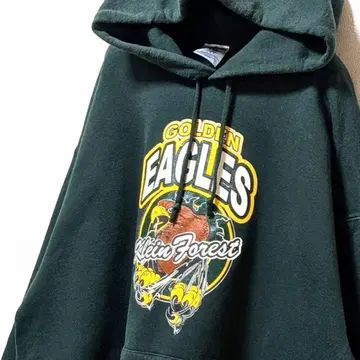 저지즈 골든 이글스 로고 후드 맨투맨 그린 L 구제 의류