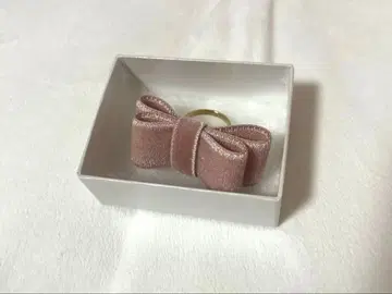 by me Gros ruban ring / 파우더 핑크