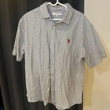 POLO U.S. POLO ASSN. 스트라이프 반팔 셔츠 LL