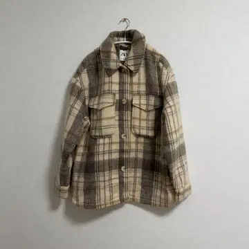 ZARA 기모 체크 자켓 S 사이즈