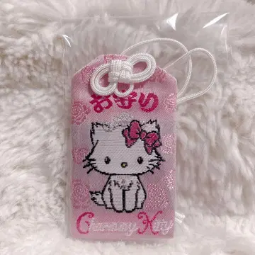 [미사용 새상품] 히에다이진자 챠미키티 부적 핑크