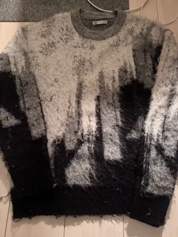 ZARA 자라 모헤어 니트 패턴 M 사이즈