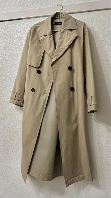 ZARA 발수 가공 벨트 트렌치코트