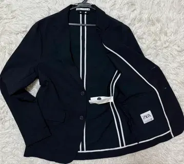 ZARA 시어서커 테일러드 자켓 세탁 가능 SizeM