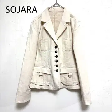 SOJARA 아이보리 자켓 테일러드 내추럴 단정한 캐주얼