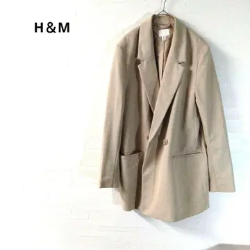 H&M 노카라 자켓 베이지 심플 스타일리시 S