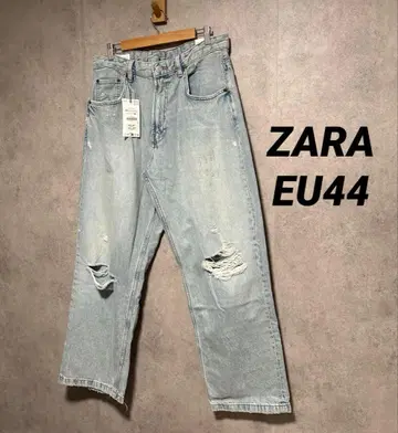 ZARA 자라 데미지 가공 배기 핏 청바지 EU44