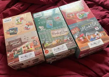 스누피 테라리움 리멘트 BOX 3종 세트