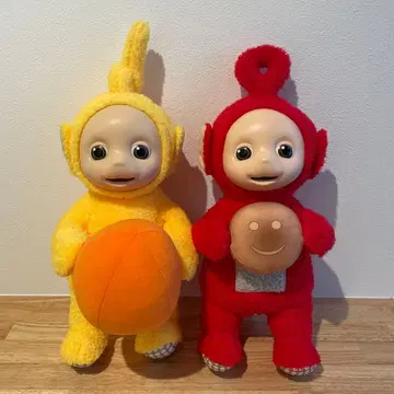 텔레토비즈 BIG 봉제 인형 포와 좋아하는 타비 토스트, 라라와 공