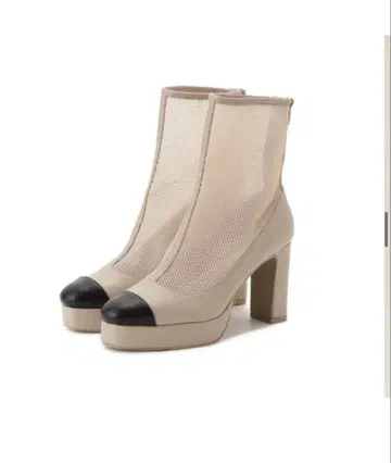 스나이델(SNIDEL) 플랫폼 메쉬 부츠