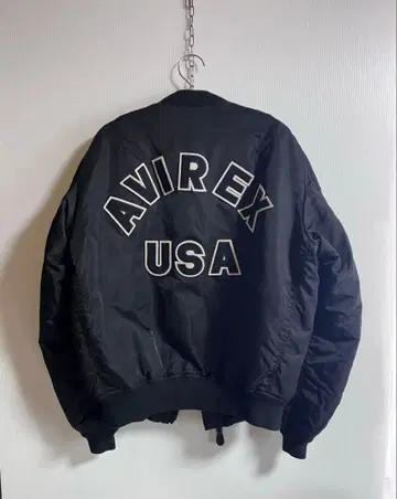 AVIREX MA-1 플라이트 자켓 블랙 XL