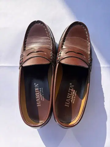 HARUTA 하루타 로퍼 23cm 브라운 고등학생 브라운