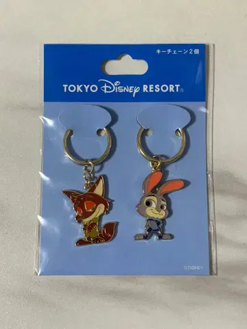 [ 익명 배송 ] 주토피아 도쿄 디즈니 리조트 키체인 닉 주디