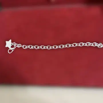 실버925 별 모양 참 체인 팔찌